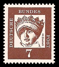 7 Pf Briefmarke: Bedeutende Deutsche