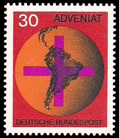 30 Pf Briefmarke: Adveniat