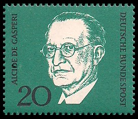 20 Pf Briefmarke: 1. Todestag Konrad Adenauer