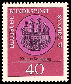 40 Pf Briefmarke: Synode 1972