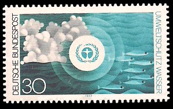 30 Pf Briefmarke: Umweltschutz