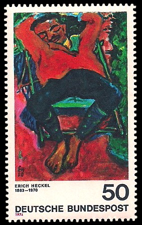 50 Pf Briefmarke: Moderne Gemälde