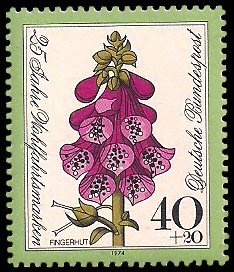 40 + 20 Pf Briefmarke: 25 Jahre Wohlfahrtsmarken