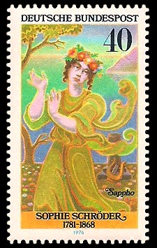 40 Pf Briefmarke: Deutsche Schauspielerinnen