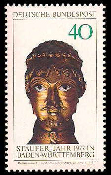 40 Pf Briefmarke: Staufer-Jahr 1977