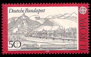 50 Pf Briefmarke: Europamarke 1977, Landschaften