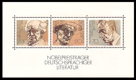  Briefmarke: Block: Nobelpreisträger deutschsprachiger Literatur