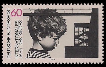 60 Pf Briefmarke: Internationales Jahr des Kindes