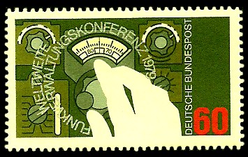 60 Pf Briefmarke: Weltweite Funkverwaltungskonferenz 1979