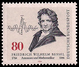 80 Pf Briefmarke: 200. Geburtstag Friedrich Wilhelm Bessel