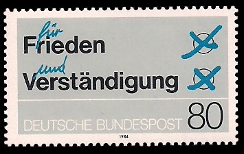 80 Pf Briefmarke: für Frieden und Verständigung