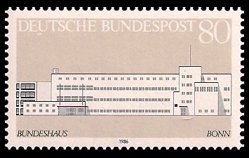 80 Pf Briefmarke: Bedeutende Gebäude der Geschichte der BRD