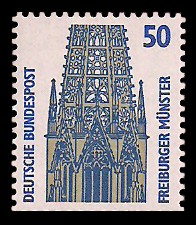 50 Pf Briefmarke: Serie Sehenswürdigkeiten