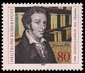 80 Pf Briefmarke: 200. Geburtstag Leopold Gmelin