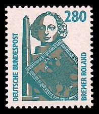 280 Pf Briefmarke: Serie Sehenswürdigkeiten