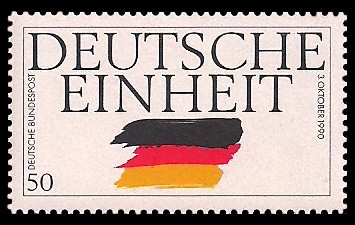 50 Pf Briefmarke: Deutsche Einheit
