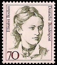 70 Pf Briefmarke: Frauen der deutschen Geschichte