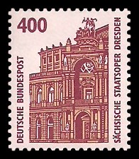 400 Pf Briefmarke: Serie Sehenswürdigkeiten