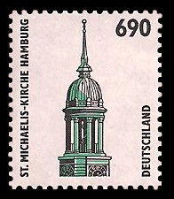 690 Pf Briefmarke: Serie Sehenswürdigkeiten