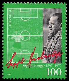 100 Pf Briefmarke: 100. Geburtstag Sepp Herberger