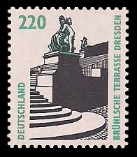 220 Pf Briefmarke: Serie Sehenswürdigkeiten
