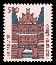 510 Pf Briefmarke: Serie Sehenswürdigkeiten