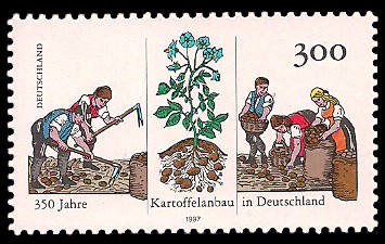 300 Pf Briefmarke: 350 Jahre Kartoffelanbau in Deutschland