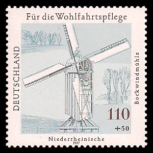 110 + 50 Pf Briefmarke: Wohlfahrtsmarke 1997, Mühlen