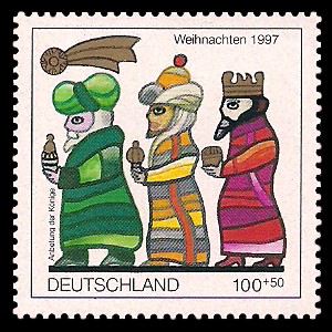 100 + 50 Pf Briefmarke: Weihnachtsmarke 1997