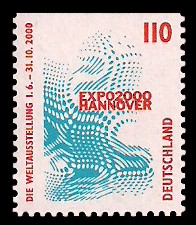 110 Pf Briefmarke: Serie Sehenswürdigkeiten