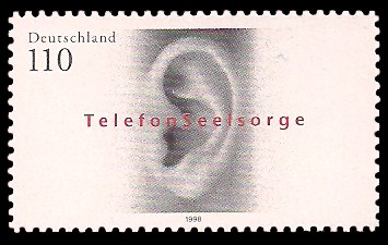 110 Pf Briefmarke: Telefonseelsorge