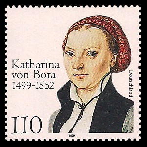 110 Pf Briefmarke: 500. Geburtstag von Katharina von Bora