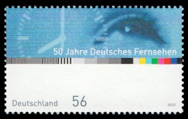 56 Ct Briefmarke: 50 Jahre Deutsches Fernsehen