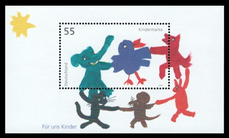  Briefmarke: Blockausgabe: Für uns Kinder 2003