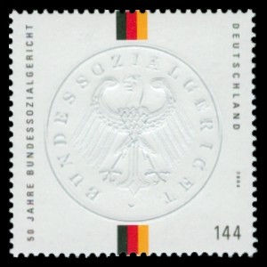 144 Ct Briefmarke: 50 Jahre Bundessozialgericht