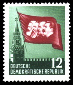 12 Pf Briefmarke: 70. Todestag von Karl Marx