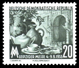 20 Pf Briefmarke: Leipziger Messe 1955, Herbstmesse
