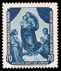 70 Pf Briefmarke: Gemälde - von der Sowjetunion zurückgeführte