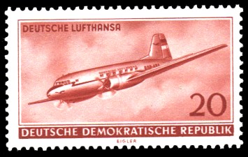 20 Pf Briefmarke: Deutsche Lufthansa