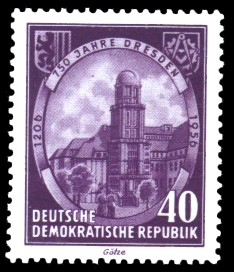 40 Pf Briefmarke: 750 Jahre Dresden
