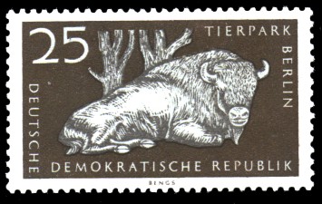 25 Pf Briefmarke: Tierpark Berlin