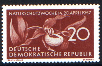 20 Pf Briefmarke: Naturschutzwoche 14-20 April 1957