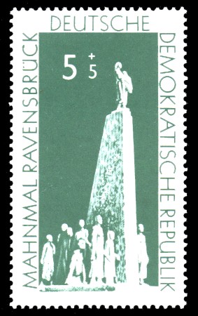 5 + 5 Pf Briefmarke: Mahnmal Ravensbrück