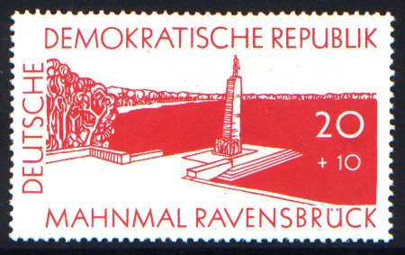 20 + 10 Pf Briefmarke: Mahnmal Ravensbrück