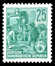 25 Pf Briefmarke: Freimarke Fünfjahresplan