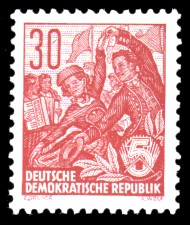30 Pf Briefmarke: Freimarke Fünfjahresplan
