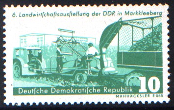 10 Pf Briefmarke: 6. Landwirtschaftsausstellung der DDR in Markkleeberg