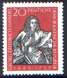 20 Pf Briefmarke: 200. Todestag Georg Friedrich Händel