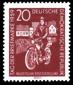 20 Pf Briefmarke: Tag der Briefmarke 1959
