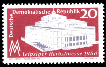 20 Pf Briefmarke: Leipziger Herbstmesse 1960